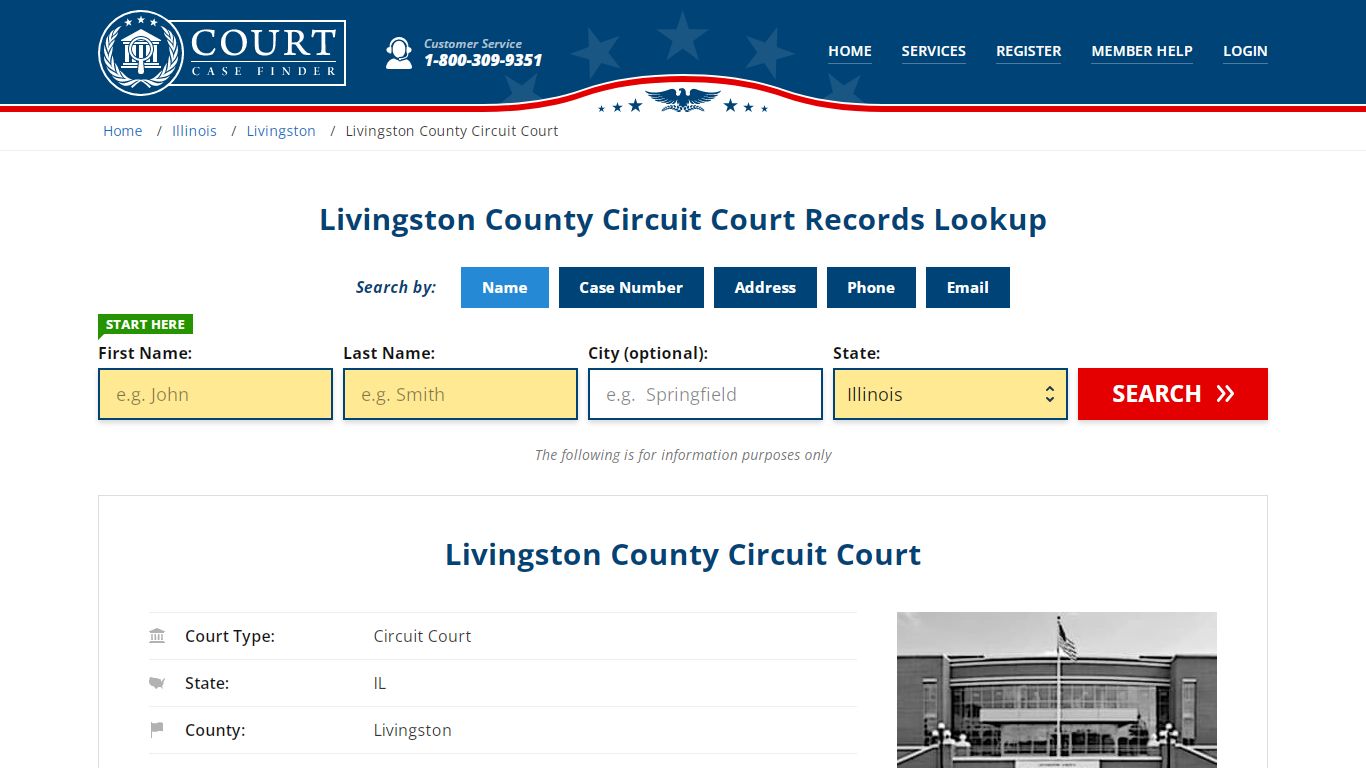 Livingston County Circuit Court Records Lookup - CourtCaseFinder.com